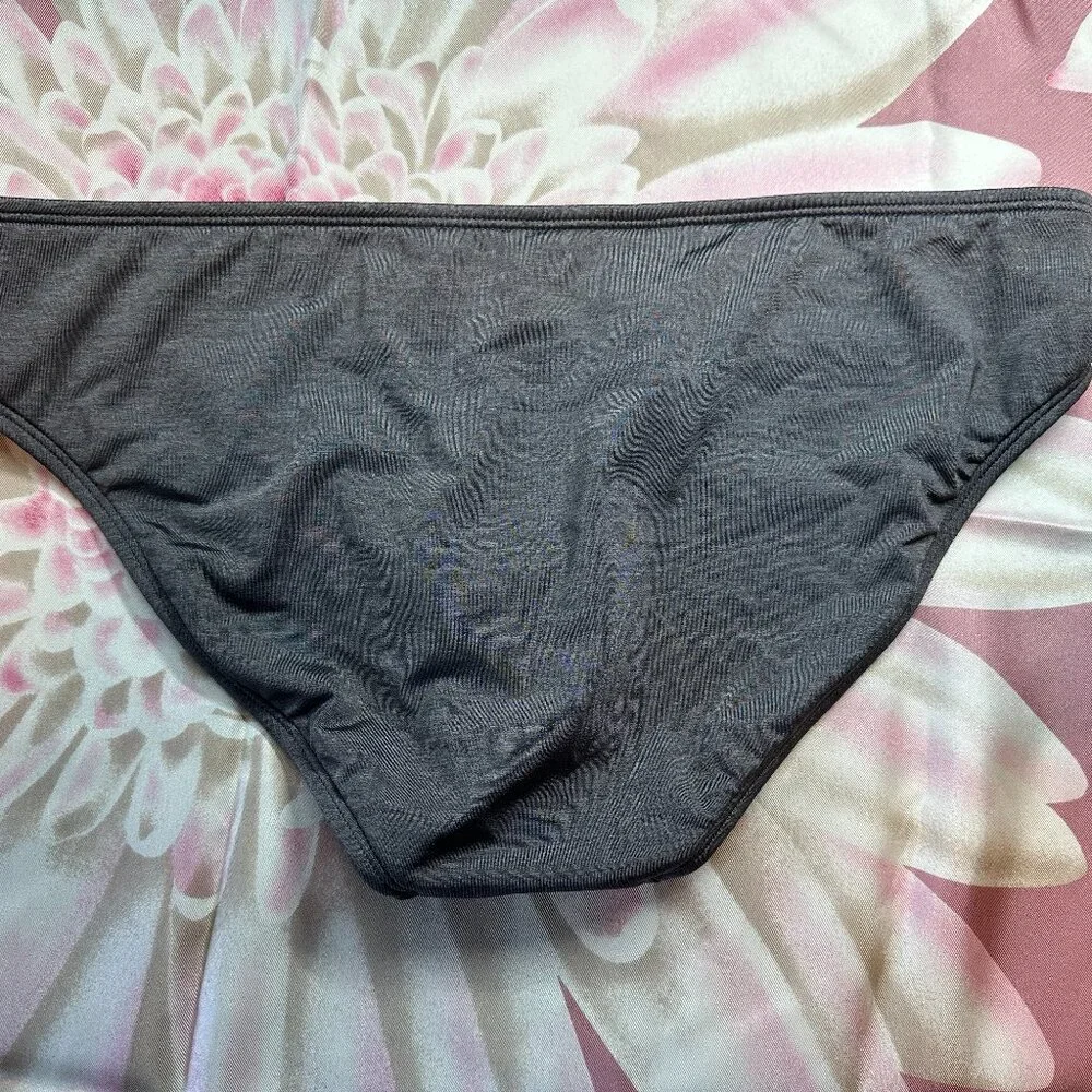 NWT - Athleta Aqualuxe Ladder Front Medium Tide Bottom - Silver/Black - Picture 4 of 5